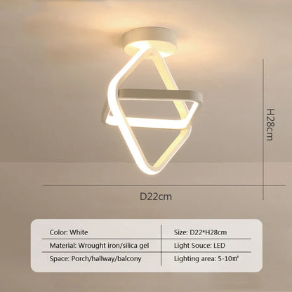 Lámpara de techo LED DecorBites™ para dormitorio moderno, iluminación de superficie para decoración de interiores