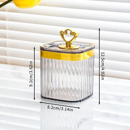 مجموعة أوعية التوابل الأكريليكية من ديكوربايتس™ مع صينية - منظم تخزين للمطبخ