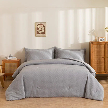 Decobites Soft Breathable Two-sided Queen Quilt Duvet Core Comforter