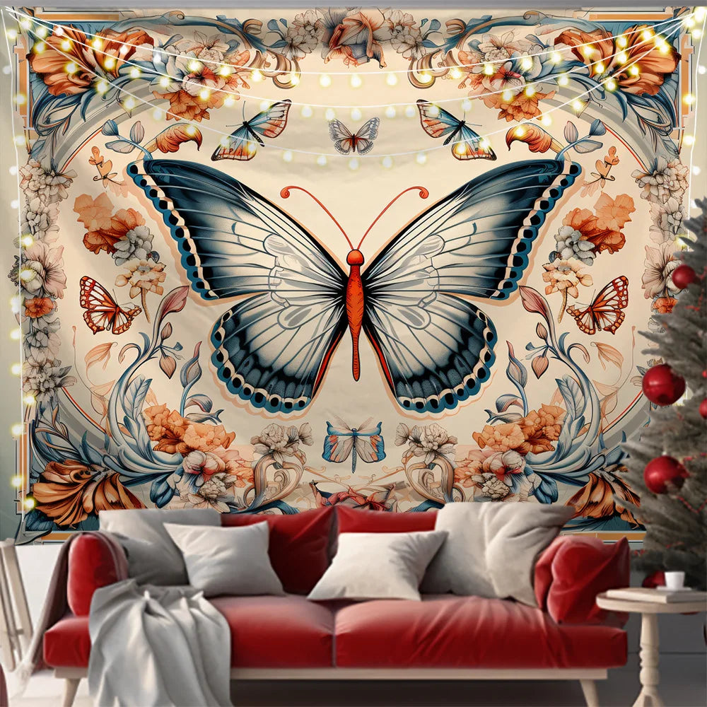 Decobites Butterfly Series Background Cloth for Home Decoration Living Room and Bedroom