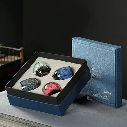 DecorBites™ Ceramic Cups Set: Coffee & Tea Pottery Cups in Gift Box - Wholesale