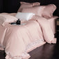 Decobites 1200TC Egyptian Cotton Lace Embroidery Bedding Set: 1 Duvet, 1 Sheet, 2 Pillowcases