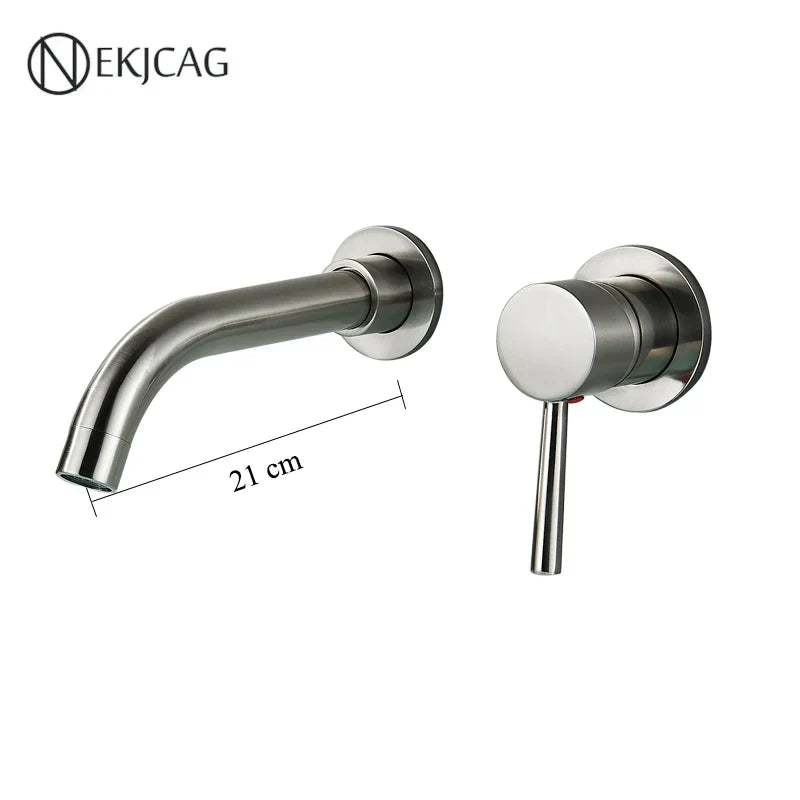 Grifo de la Cuenca de Oro Decorbites™: Asa Única, Agua Caliente y Fría, Acabado en Negro Mate