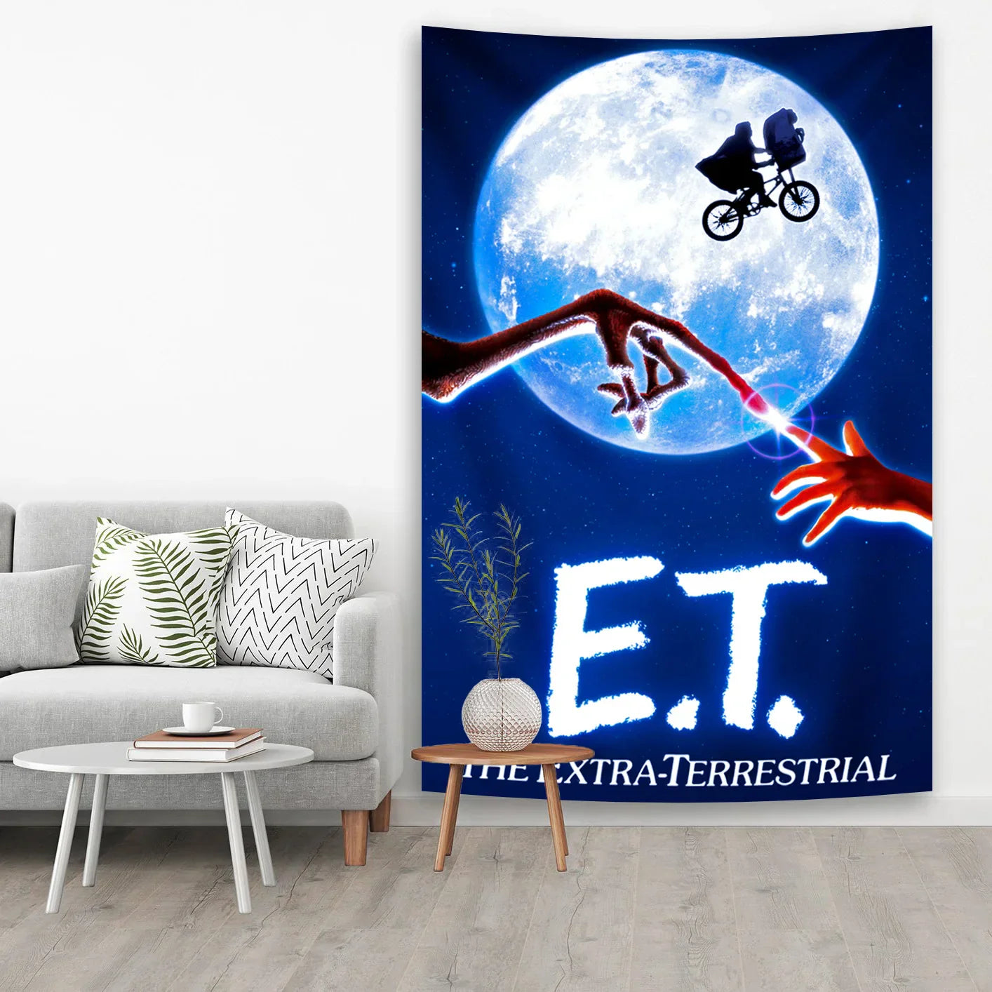 E.T. The Extra-Terrestrials Tapestry for Bohemian Bedroom Decor by Decobites