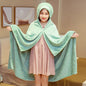 Decobites Cozy Cartoon Hooded Cape Blanket for Winter Nap, Office, and Home Office Warmth