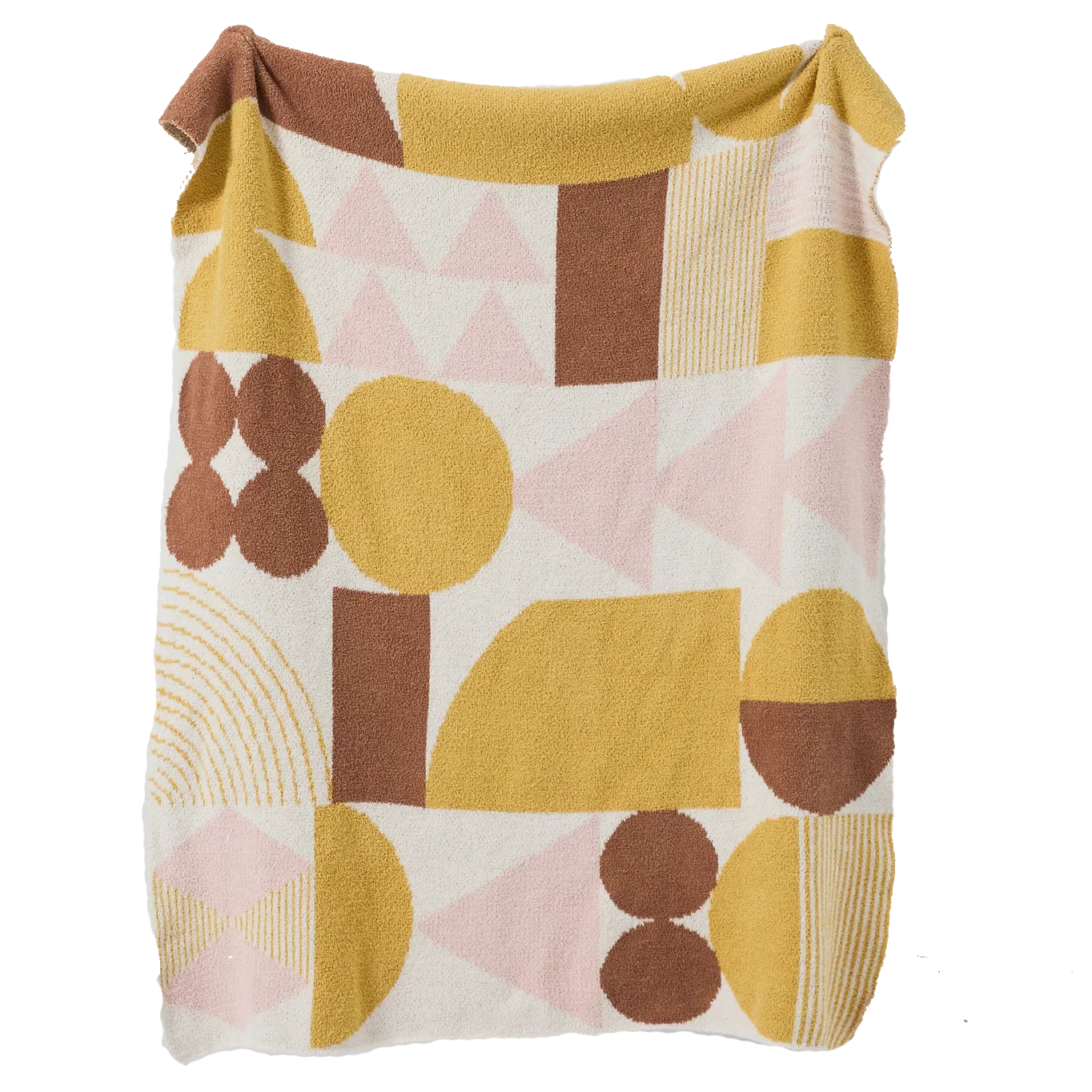 DecorBites™ Bohemian Flower Knitted Throw Blanket