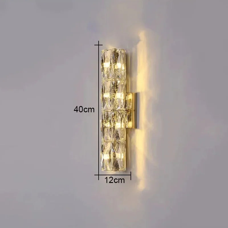 DecorBites™ Crystal High-End Wall Lamp for Luxury Living Room, Bedroom, Villa Lighting