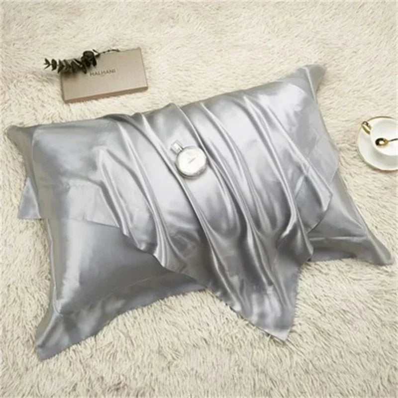 Decobites Silk Pillowcase: Luxurious Silky Soft Skin-Friendly Pillow Cover for Beauty Sleep