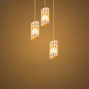 Decorbites™ Lámpara de Araña LED: Luz de Lujo para Escalera y Vestíbulo, Lámpara Colgante de Oro para Sala de Estar y Lobby