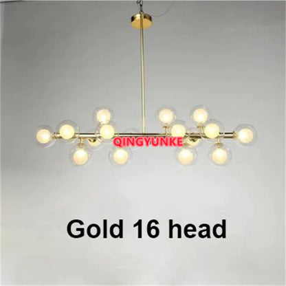 ثريا ديكوربايتس™ الزجاجية لغرفة المعيشة - إضاءة سقف جزيرة المطبخ النوردية الحديثة