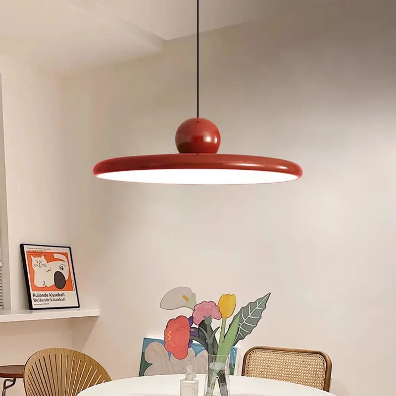 Lámpara colgante LED DecorBites™ Cream Wind Saucer para iluminación interior