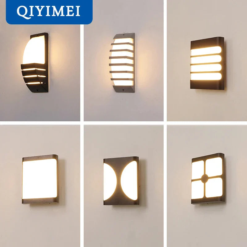 DecorBites™ LED Outdoor Wall Sconce Light for Courtyard Patio Garden Front Door