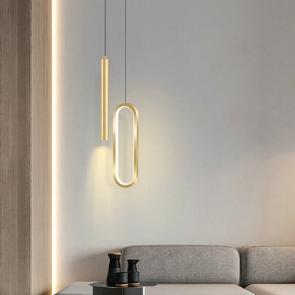 Nordic Black or Gold Iron Acrylic Pendant Light
