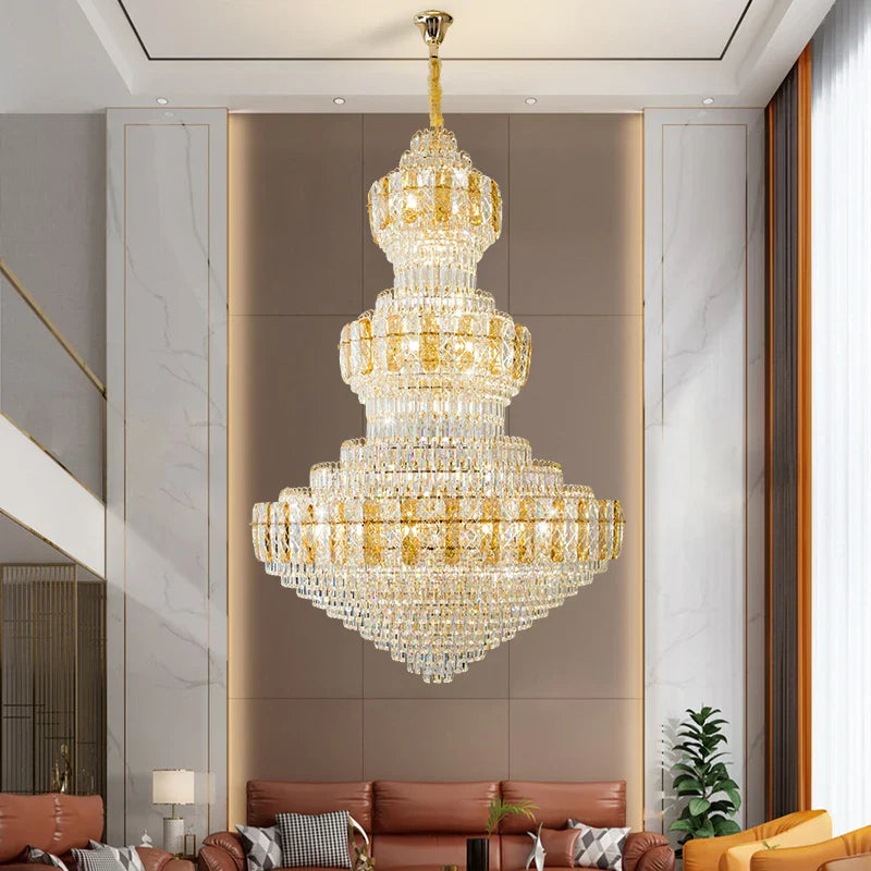 DecorBites™ Crystal Duplex Headlight in Luxury European Style for Living Room & Hotel Lobby