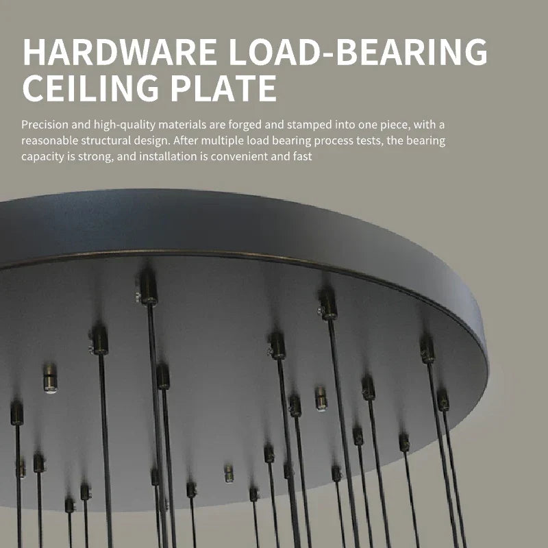 Lámpara colgante tipo araña DecorBites™ Crystal Bubble - Accesorio moderno para escaleras