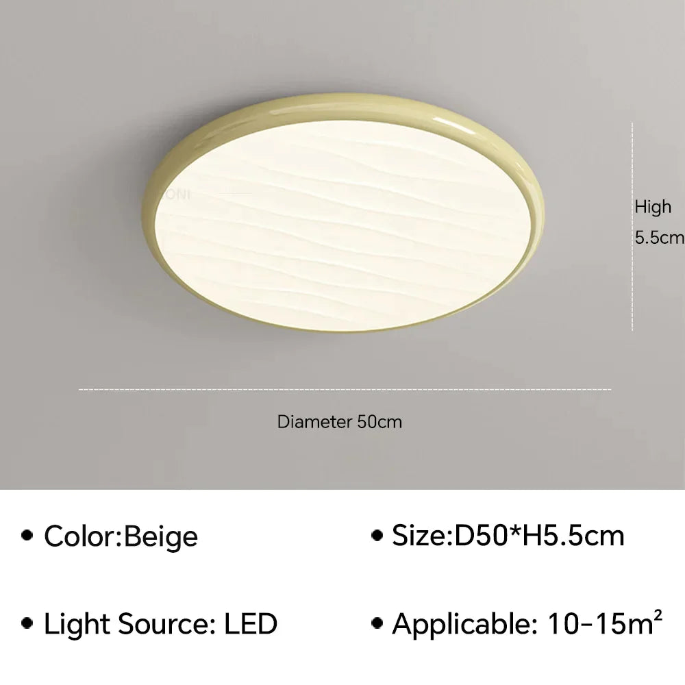 DecorBites™ LED Ceiling Light: Nordic Minimalist Design, Remote Control, for Bedroom, Living Room