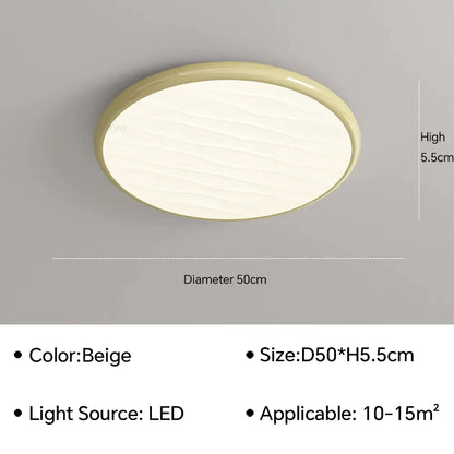 DecorBites™ LED Ceiling Light: Nordic Minimalist Design, Remote Control, for Bedroom, Living Room