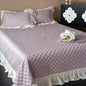 Decobites Luxury Lace Edge Bedspread Set with Pillowcases