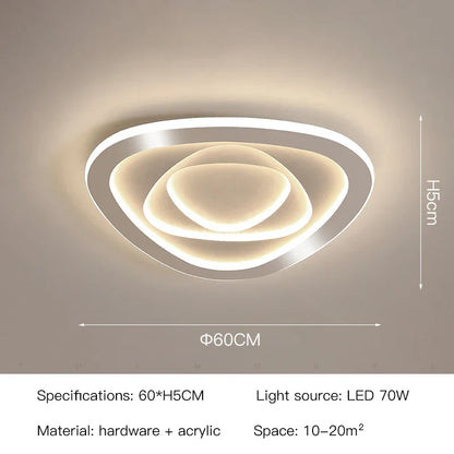 DecorBites™ Gold Luxury LED Ceiling Chandelier for Modern Living Rooms, Bedrooms, and Kitchens