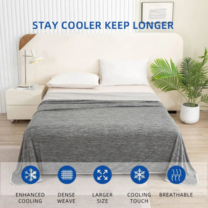 DecorBites™ Super Soft Cooling Blanket King Size Skin-Friendly Quilted Bedspread
