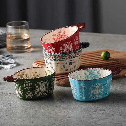 DecorBites™ Japanese Style Hand-painted Seasoning Dishes & Soy Sauce Bowls