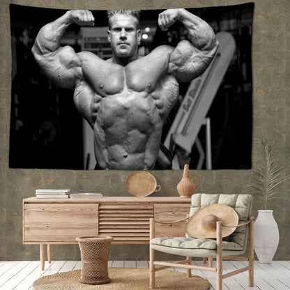 Decobites Muscle Men & Women Tapestry Wall Hanging: Psychedelic Witchcraft Art Decor