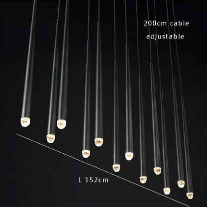 Lámpara de techo DecorBites™ con forma de gota de agua de cristal para una decoración clásica de sala de estar.