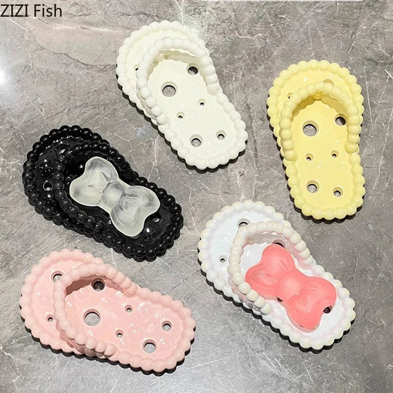 DecorBites™ Ceramic Slipper Soap Dish Drainage Rack Bathroom Accessory