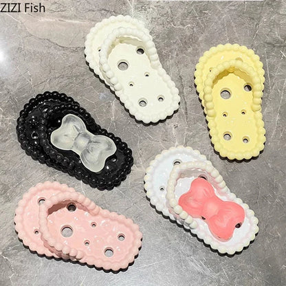 DecorBites™ Ceramic Slipper Soap Dish Drainage Rack Bathroom Accessory