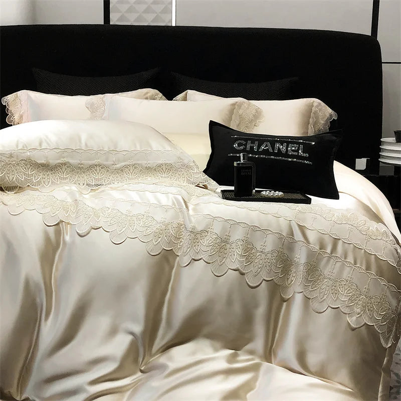 Silk Cotton Patchwork Bedding