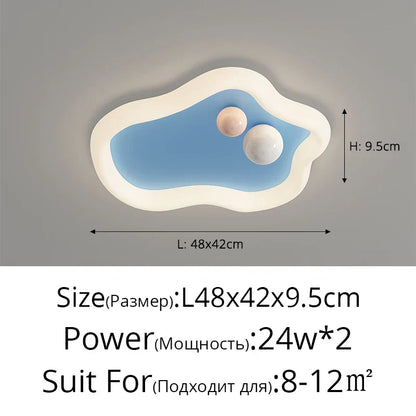 ديكور بايتس™ مصابيح سقف غرفة الأطفال باللون الوردي والأزرق مصباح حديث للأطفال لديكور المنزل