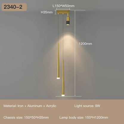 DecorBites™ LED Staircase Chandeliers: Modern Luxury for Living Room, Hall, Villa.