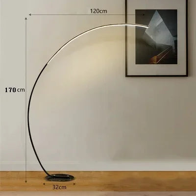 DecorBites™ Arc RGB LED Corner Floor Lamp for Dining Living Room Decor