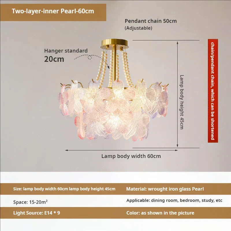 DecorBites™ Leafless Crystal Chandelier: Modern French Living Room & Bedroom Lighting