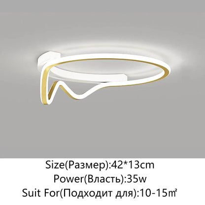 ديكوربايتس™ مصباح سقف LED دائري هندسي للديكور المنزلي
