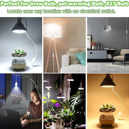 DecorBites™ Decorative Lamp Cord with Dimmer Switch and E14 E27 Socket