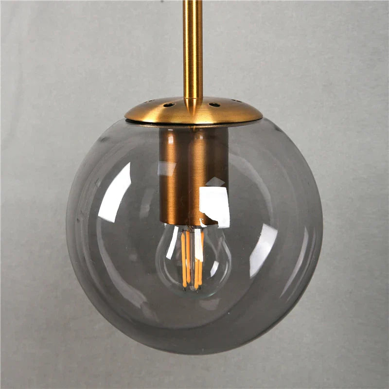 DecorBites™ Glass Ball Wall Lamp: Modern Nordic LED Lighting for Bedroom, Staircase, Outdoor