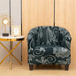 Decobites Printed Tub Chair Cover - Armchair Slipcover for Club Sofa