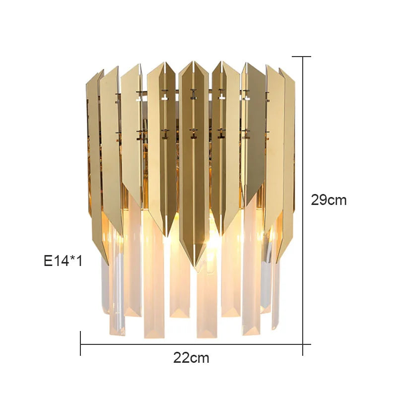 Lámpara de pared de cristal DecorBites™: Luz de carga inalámbrica para dormitorio, pasillo, escalera