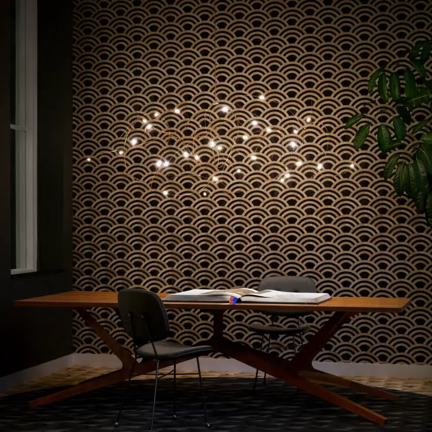 DecorBites™ LED Firefly Chandelier for Hotel and Kitchen