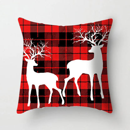 DecorBites™ Christmas Cushion Cover 45x45cm Xmas Pillowcase for Sofa - Happy New Year 2023