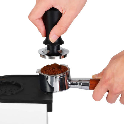 DecorBites™ 51/53/58mm Calibrated Espresso Coffee Tamper with Spring Handle & Stainless Steel Base