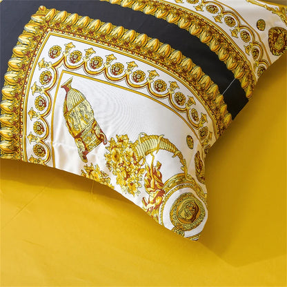DecorBites™ 1200TC Golden Egyptian Cotton King Queen Bedding Set, Custom Size Option