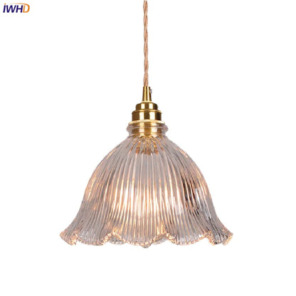 DecorBites™ Clear Glass LED Pendant Light Fixture for Modern Home Decor