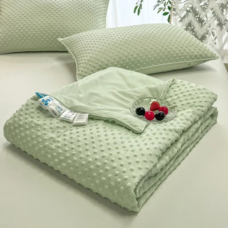 بطانية تدليك تبريد DecorBites™ للمنزل، لحاف سرير مزدوج مفرد