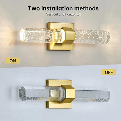 DecorBites™ Gold Wall Sconce Light for Bedroom Living Room Hallway 10W