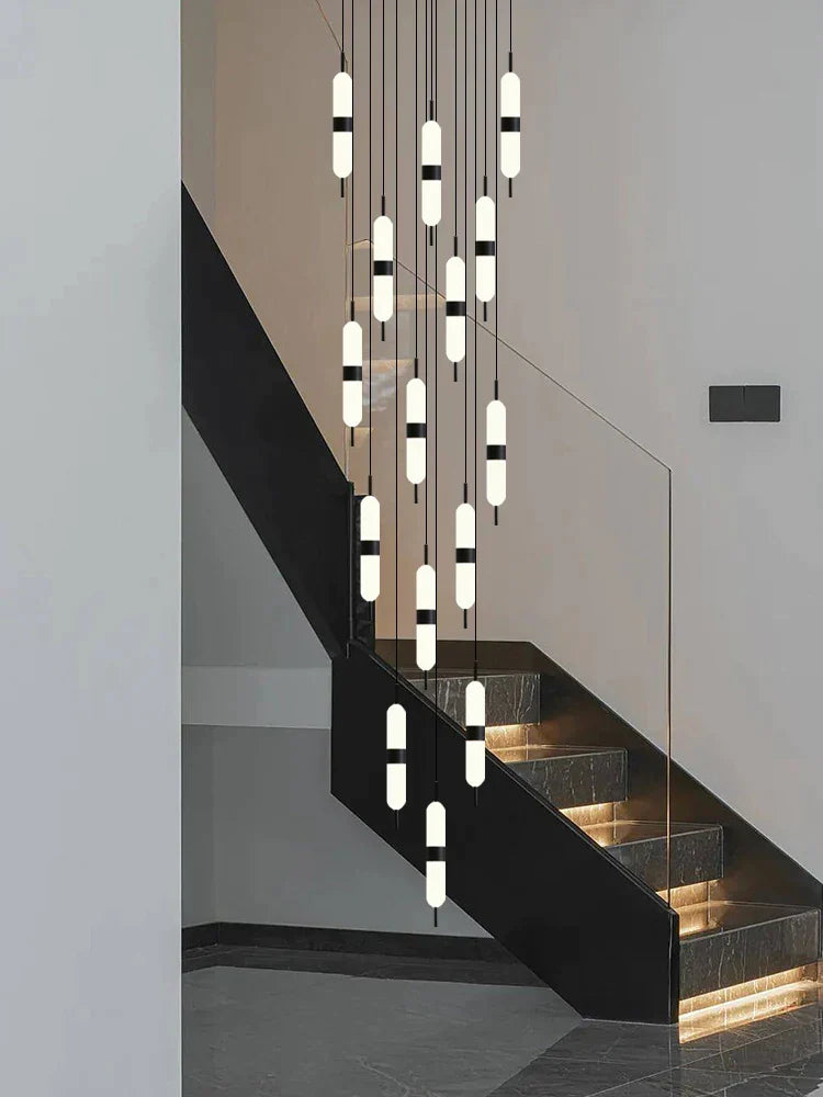 DecorBites™ LED Staircase Chandelier Ceiling Living Room Lighting Decoration