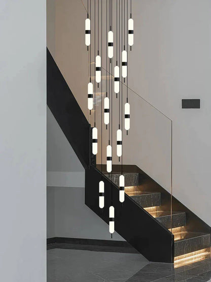 DecorBites™ LED Staircase Chandelier Ceiling Living Room Lighting Decoration