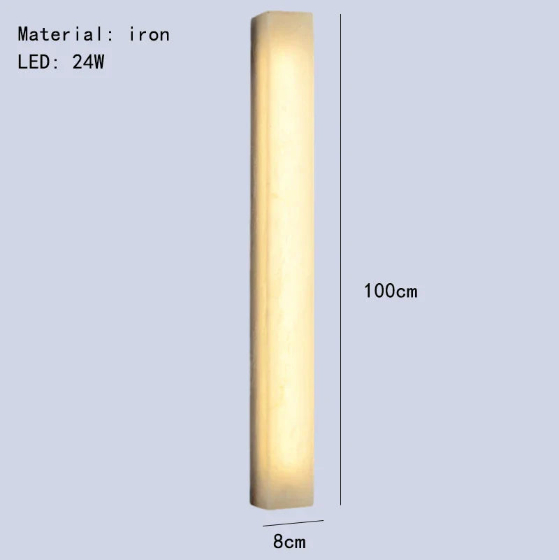 Aplique de pared LED DecorBites™ Cuboid Marble para dormitorio, restaurante, escaleras - Iluminación de hierro regulable