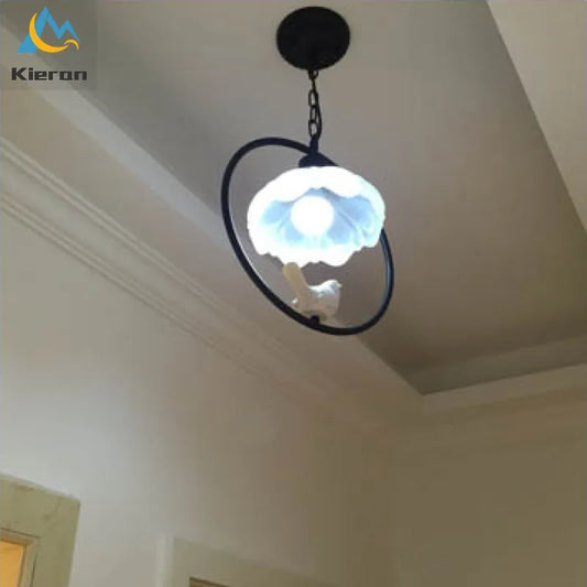 DecorBites™ Birdcage LED Chandelier: Modern Resin Pendant Lights for Bedroom, Living Room, and Restaurant